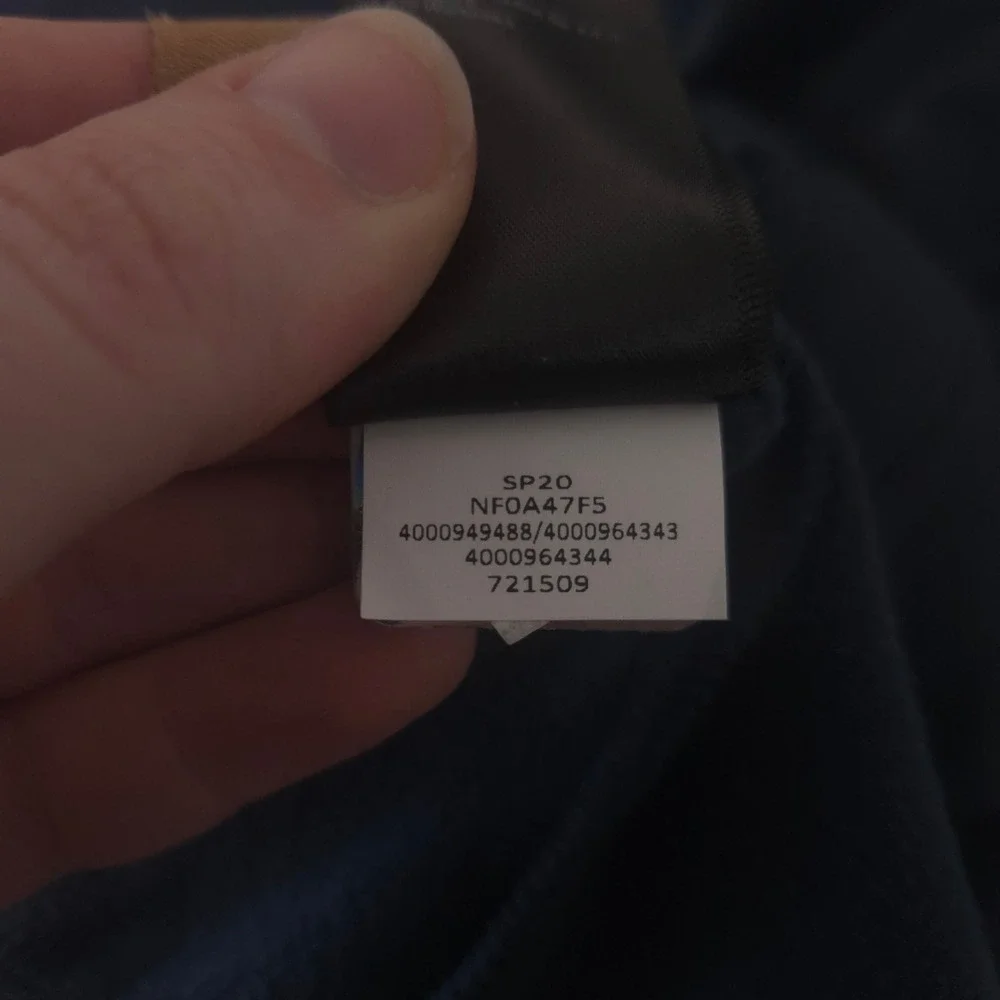 The North Face Jacket Mens L Navy Skyline Full-Zip Fleece Kradle Logo Pocket